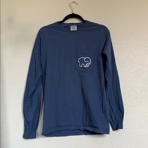 long sleeve navy blue IVORY ELLA t-shirt